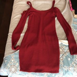 Hollister cold shoulder dress